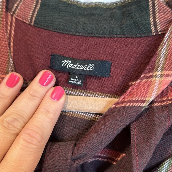 Madewell blouse, size large, pretty fall colors! - Picture 2 of 3
